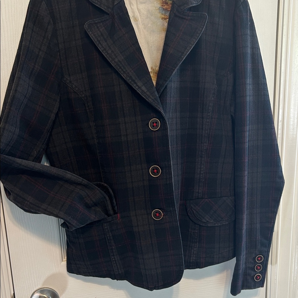 Vintage Plaid Women's Jacket